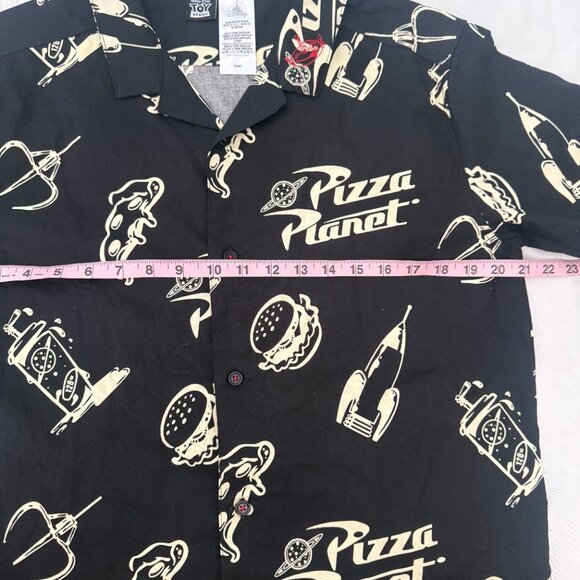 Disney Parks Toy Story Pizza Planet Camp Shirt Button Down Medium - Picture 6 of 7